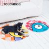 Touchdog Cartoon Sleepy Monster Rounded Dog Mat