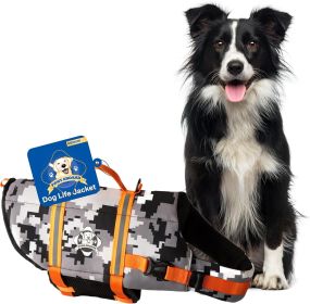 PAWS ABOARD Neoprene Life Jackets (Color: Camo/Orange, size: M)