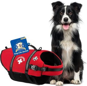 PAWS ABOARD Neoprene Life Jackets (Color: Red, size: M)