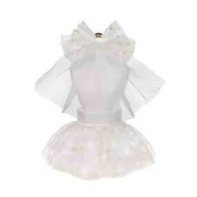 Wedding Dog Dress (Color: Black, size: small-s)