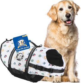 PAWS ABOARD Life Jackets (Color: Nautical, size: L)