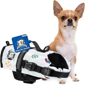 PAWS ABOARD Life Jackets (Color: Nautical, size: XXS)