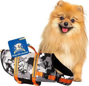 PAWS ABOARD Neoprene Life Jackets (Color: Camo/Orange, size: XS)
