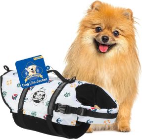 PAWS ABOARD Life Jackets (Color: Nautical, size: XS)