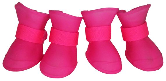 Elastic Protective Multi-Usage All-Terrain Rubberized Dog Shoes (Size: X-Small)