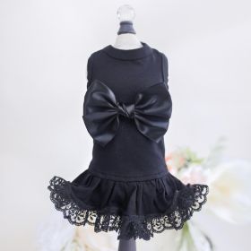 Ballerina Dog Dress Collection (Color: Black, size: MD)