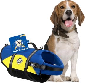 PAWS ABOARD Neoprene Life Jackets (Color: Blue/Yellow, size: S)