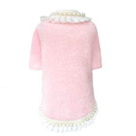 Dream Pearls Dog Sweater (Color: Baby Pink, size: SM)