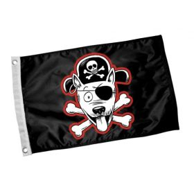 PAWS ABOARD Flag (Color: Black/White)