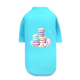Macaoon Dog Tee (Color: Teal, size: LG)
