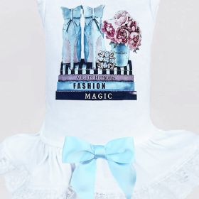 Hugs x Kisses Dog Dress (Color: White, size: LG)