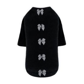 Houndstooth Dog Sweater (Color: Black, size: LG)